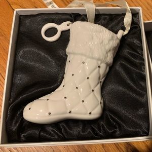 Pandora holiday stocking in ivory ornament new in box 2012 date